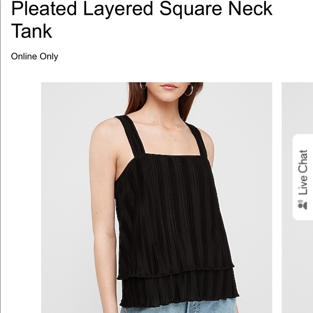 NWT Express IVORY blouse/tank top - Picture 2 of 10